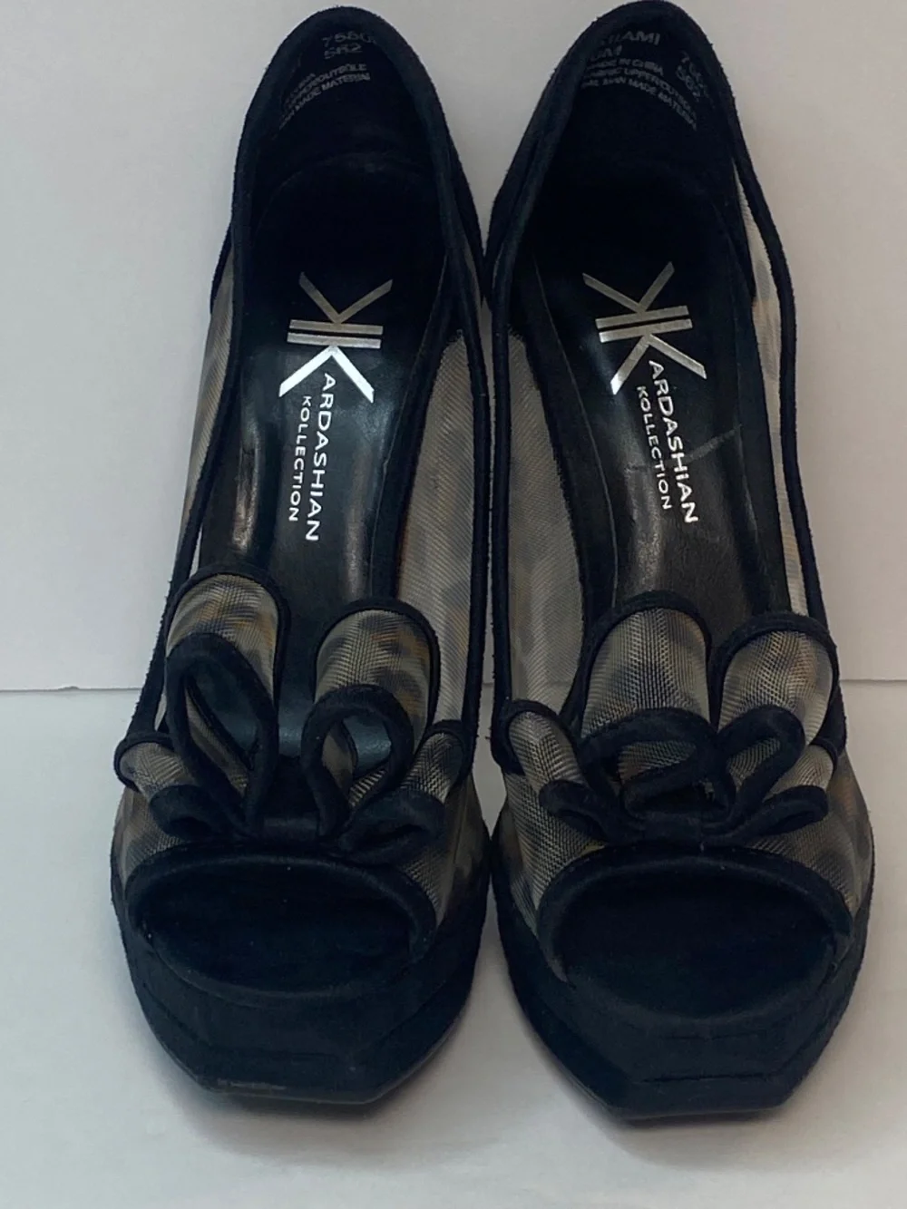 Kardashian Women's Miami Leopard Black Stiletto Heels Size 6 NEW NO BOX